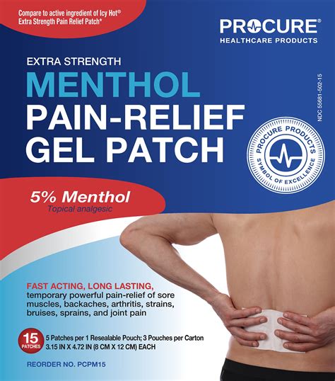 Pain-Relief Gel Patch (Menthol) - Wynnmed Healthcare Products