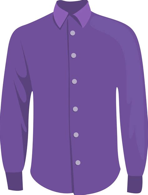 Purple shirt, illustration, vector on white background 13689514 Vector ...