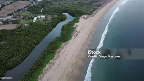 Sea At Punta Perula Beach Jalisco Stock Photo - Download Image Now - Above, Bay of Water, Beach ...