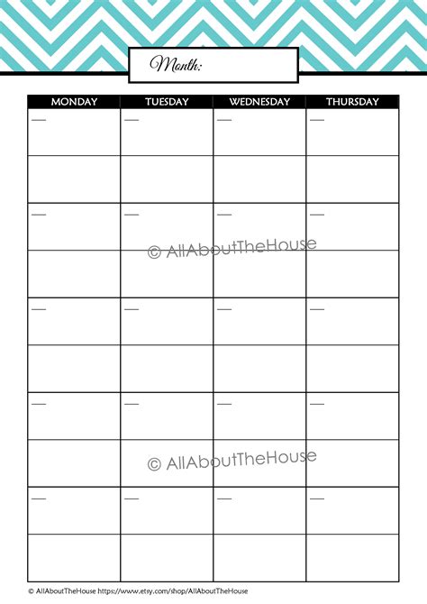 Free Printable Academic Planner Undated Full Year Calendar You Can ...