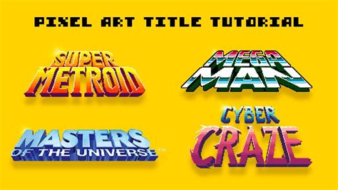 How to make 3D Title Lettering? | Pixel Art Workflow - YouTube