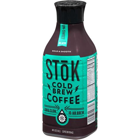 STOK Cold-Brew Iced Coffee, Unsweetened , 48 oz — Goisco.com