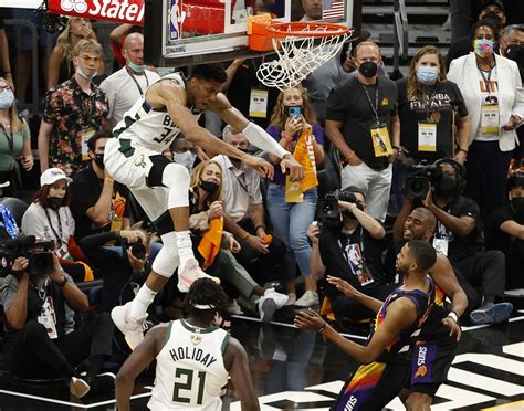 Listen: Bucks radio call of Giannis Antetokounmpo dunk in Game 5 is ...