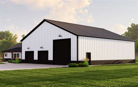 House Plan 5032-00177 - Barn Plan: 1,896 Square Feet, 3 Bedrooms, 2 Bathrooms | Metal building ...