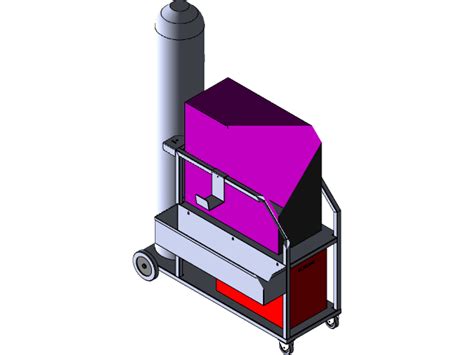 TIG-welding machine trolley | 3D CAD Model Library | GrabCAD