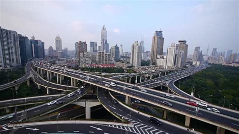 Stock video of time lapse,aerial view of freeway busy | 6805954 | Shutterstock