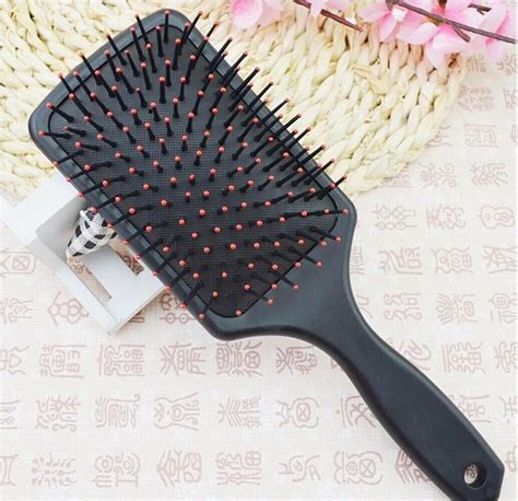 E-STORE Rustic Wooden Hair Brush Paddle Brush Comb Pang Suklay ng Buhok ...