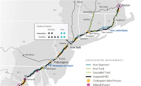 Amtrak Northeast Regional Route Map