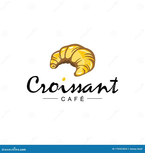 Modern Croissant Bakery Logo Template Vector Illustration ...