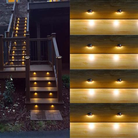 10 unidades/lote de luces LED de escalón para escalera interiores y ...