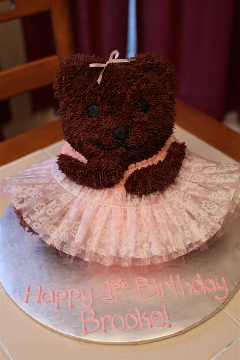 The Buttercream Bakery: Teddy Bear 1st Birthday Cake