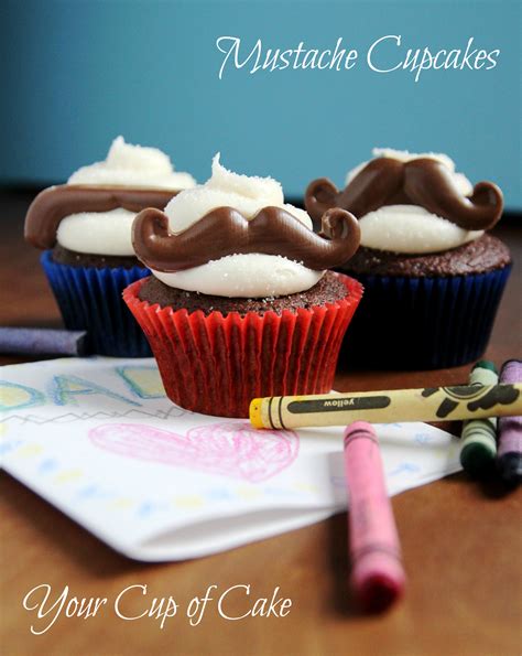 Mustache Cupcakes - Your Cup of Cake