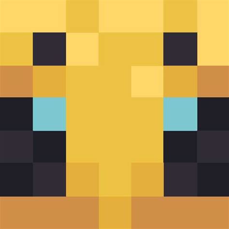 an image of a yellow and black pixel pattern with blue squares on the ...