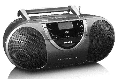 Lenco SCD-681 Portable DAB+ and FM Radio with CD Cassette and USB Port User Manual