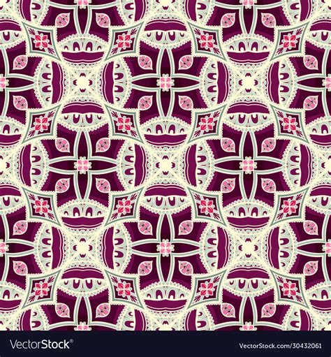 Dark purple floral pattern Royalty Free Vector Image