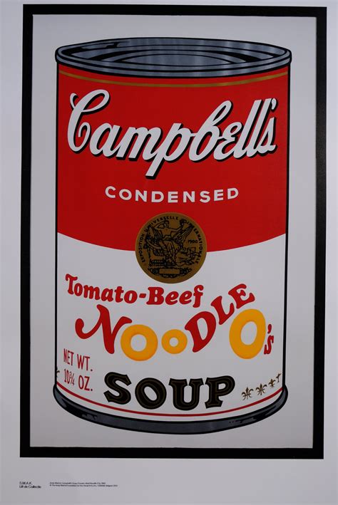 Andy Warhol 'campbell's Soup Published by S.M.A.K. - Etsy