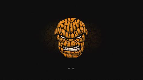 Ben Grimm The Thing HD Minimal Art Wallpaper, HD Minimalist 4K Wallpapers, Images and Background ...