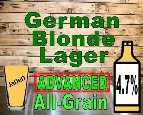 German Blonde Lager – JaDeD Brewing LLC