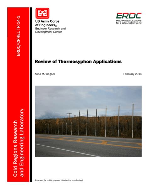 Review of Thermosyphon Applications - ERDC Library