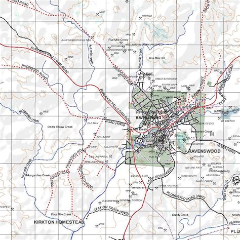 Getlost Map 8257 RAVENSWOOD Qld Topographic Map V15 1:75,000 map by Getlost Maps - Avenza Maps ...