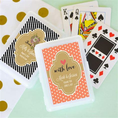 Personalized Playing Cards Wedding Favors