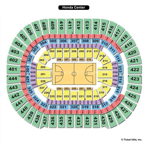 Honda Center, Anaheim CA - Seating Chart View