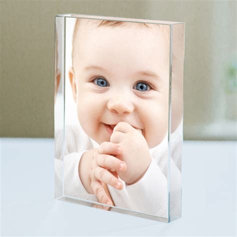 Clear Block Personalized Baby Photo Keepsake | GiftsForYouNow