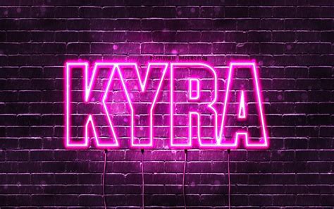 Download wallpapers Kyra, 4k, wallpapers with names, female names, Kyra ...