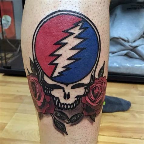 50 Grateful Dead Tattoo Designs For Men - Rock Band Ink Ideas