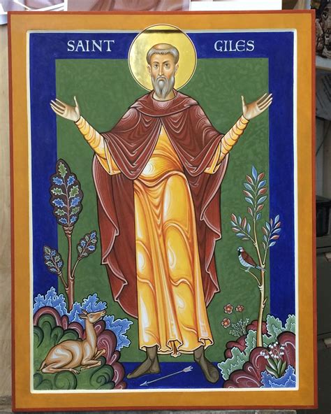 St Giles icon - Aidan Hart Sacred Icons