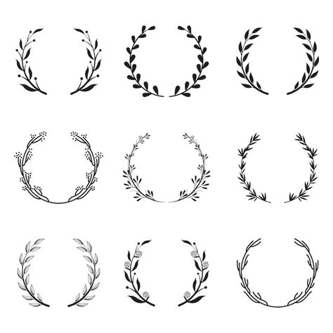 Leaf Wreath Vectors & Illustrations for Free Download