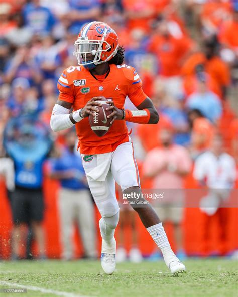 Emory Jones of the Florida Gators in action during the fourth quarter ...