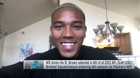 Amon-Ra St. Brown reacts to being drafted by Lions in 2021 draft