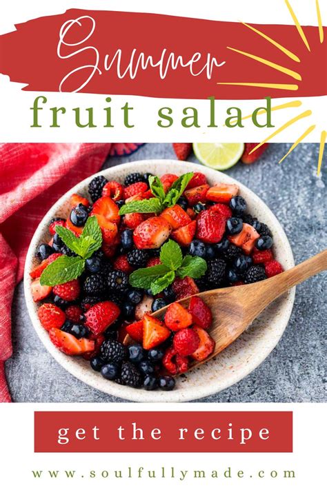 Berry Fruit Salad Recipe - Soulfully Made