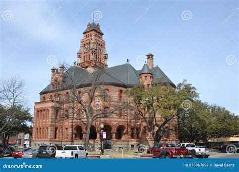 Ellis County Precinct Three Justice-of-the-Peace Court Editorial Photography - Image of walkway ...