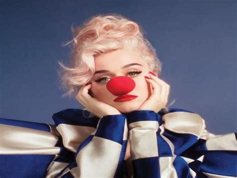 Katy Perry wears clown nose in new album cover of 'Smile' | Entertainment