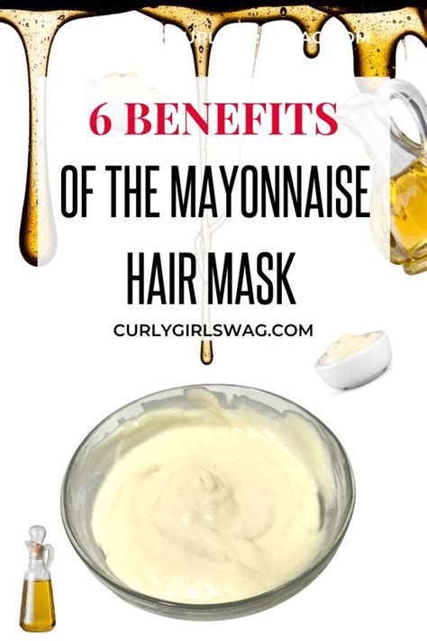 DIY Mayonnaise Hair Mask - Curly Girl Swag in 2020 | Mayonnaise for ...