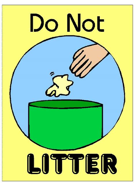 Do Not Litter Signs - ClipArt Best