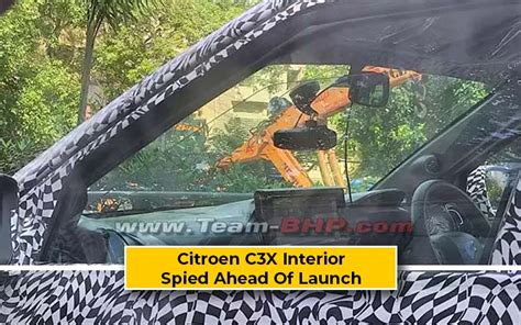 Citroen C3X Interior Spied Ahead Of Launch