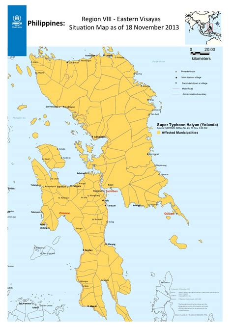 Document - Philippines - Region VIII - Eastern Visayas - Situation Map - 18 November 2013