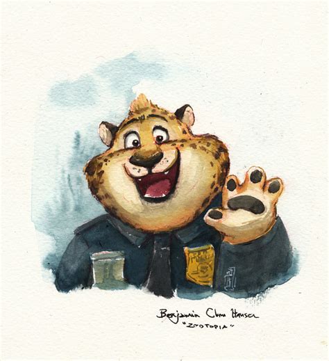 Art of the Day #71- Clawhauser Love – Zootopia News Network