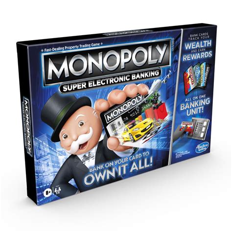 Monopoly Super Electronic Banking Board Game For Kids Ages 8 and Up ...