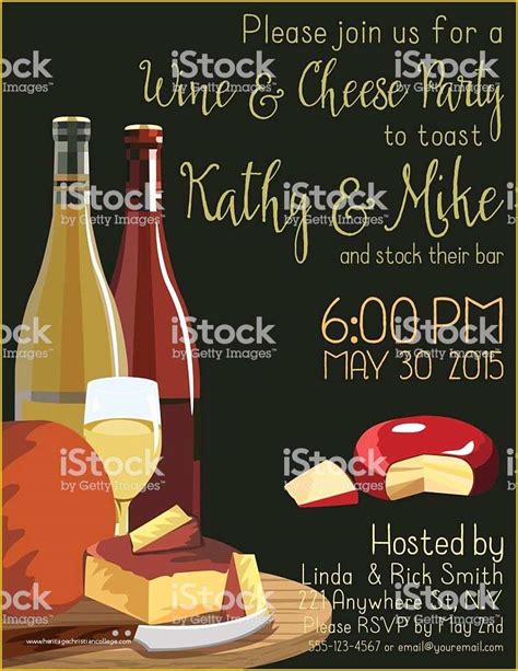 Wine and Cheese Party Invitation Template Free Of Wine and Cheese Party ...