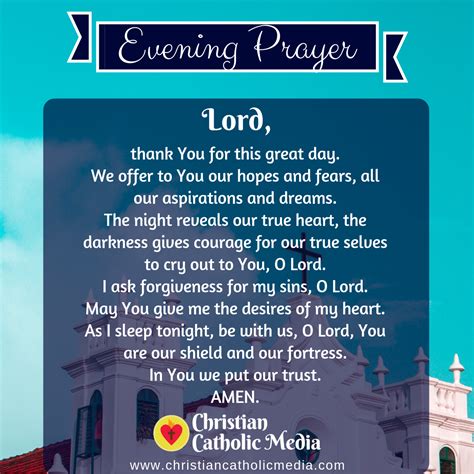 Evening Prayer Catholic Wednesday 1-29-2020 – Christian Catholic Media