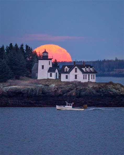 Indian Island Lighthouse,Rockport Maine,USA by Benjamin Williamson Photography | Rockport maine ...