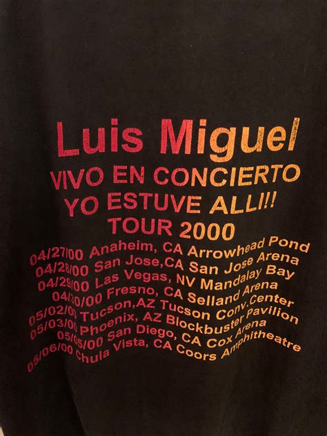 Rare Luis Miguel Band Tee - Etsy