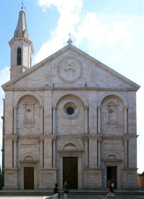 Duomo de Pienza, c. 1462. Bernardo Rossellino. Architecture Renaissance, Stone Architecture ...