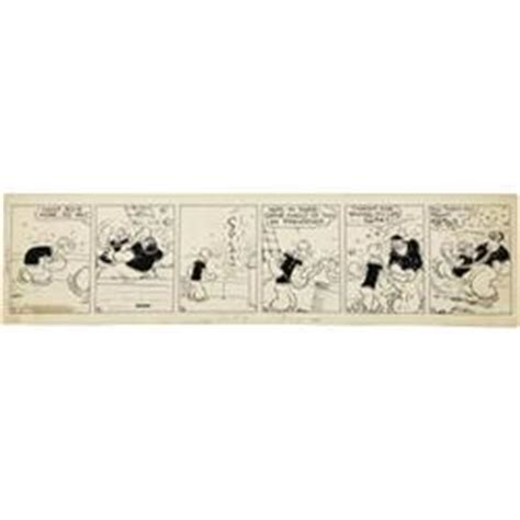 E. C. Segar - Popeye Daily Comic Strip Original