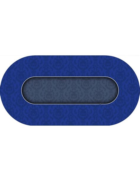 Tapis de Poker ovale "Victorian Bleu" Dimensions - Tapis de Poker Rectangles 160x80cm Nombre de ...