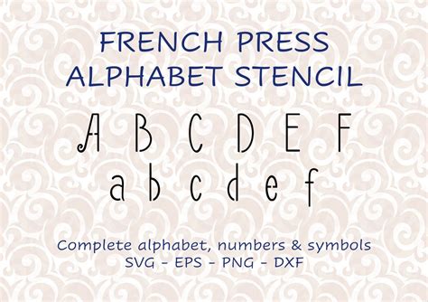 Alphabet Letter Stencil Vector Image SVG Files for Cutting - Etsy